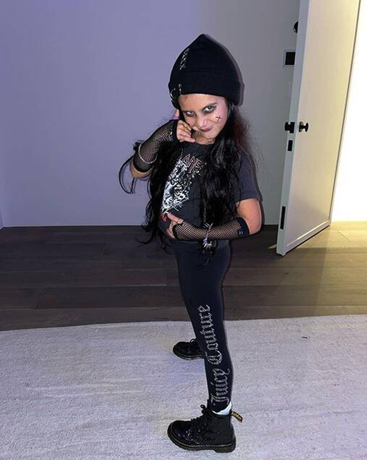 Penelope Disick's punk waddle look